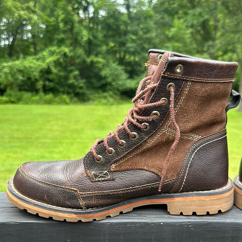 Timberland Men's Brown and Tan Leather Boots - Picture 2 of 14